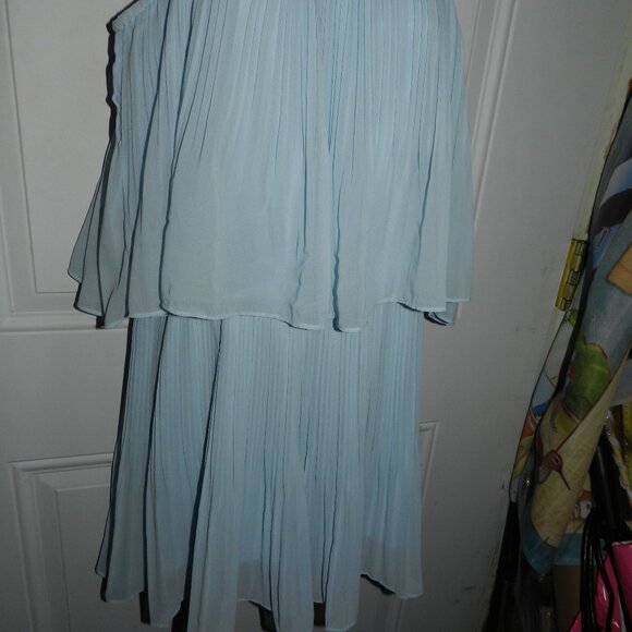 EXLURA Romper Dress Spaghetti Strap Chiffon Sky Blue XL🆕FAST⌚📦🏃🏻💨⚡🚚 - Picture 10 of 16